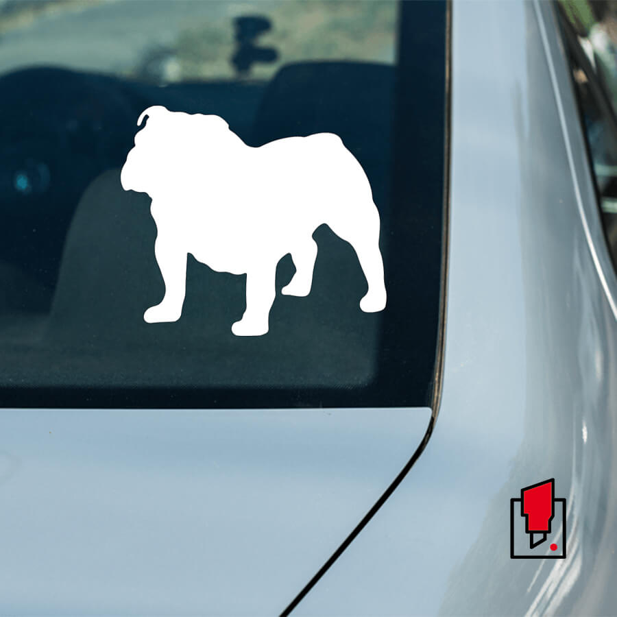 Adesivo Cane Bulldog Inglese
